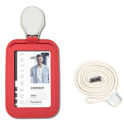 Utdragbar ID-korthållare med halsrem