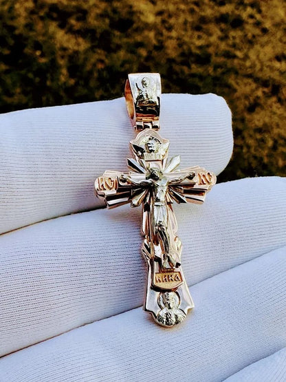 Heliga Jesus krucifix hänge halsband