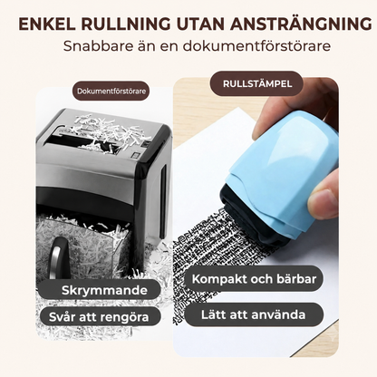 Sekretessrollerstämpel för dokument