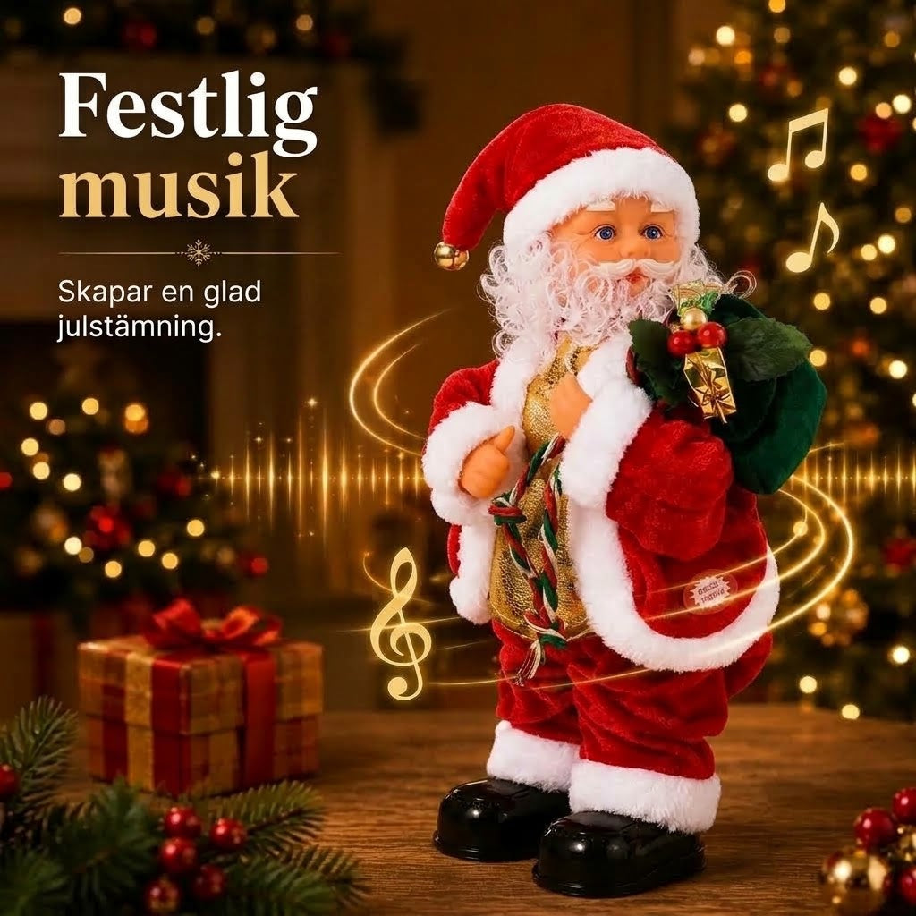 Dansande jultomte med musik