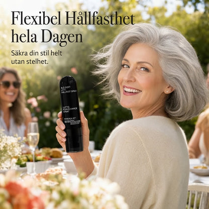 Volymgivande hårspray med persikodoft för fint hår