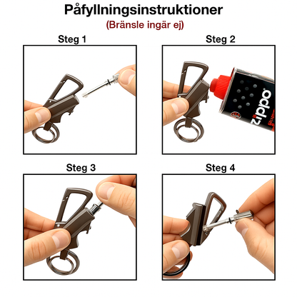 Nyckelring med flintsten