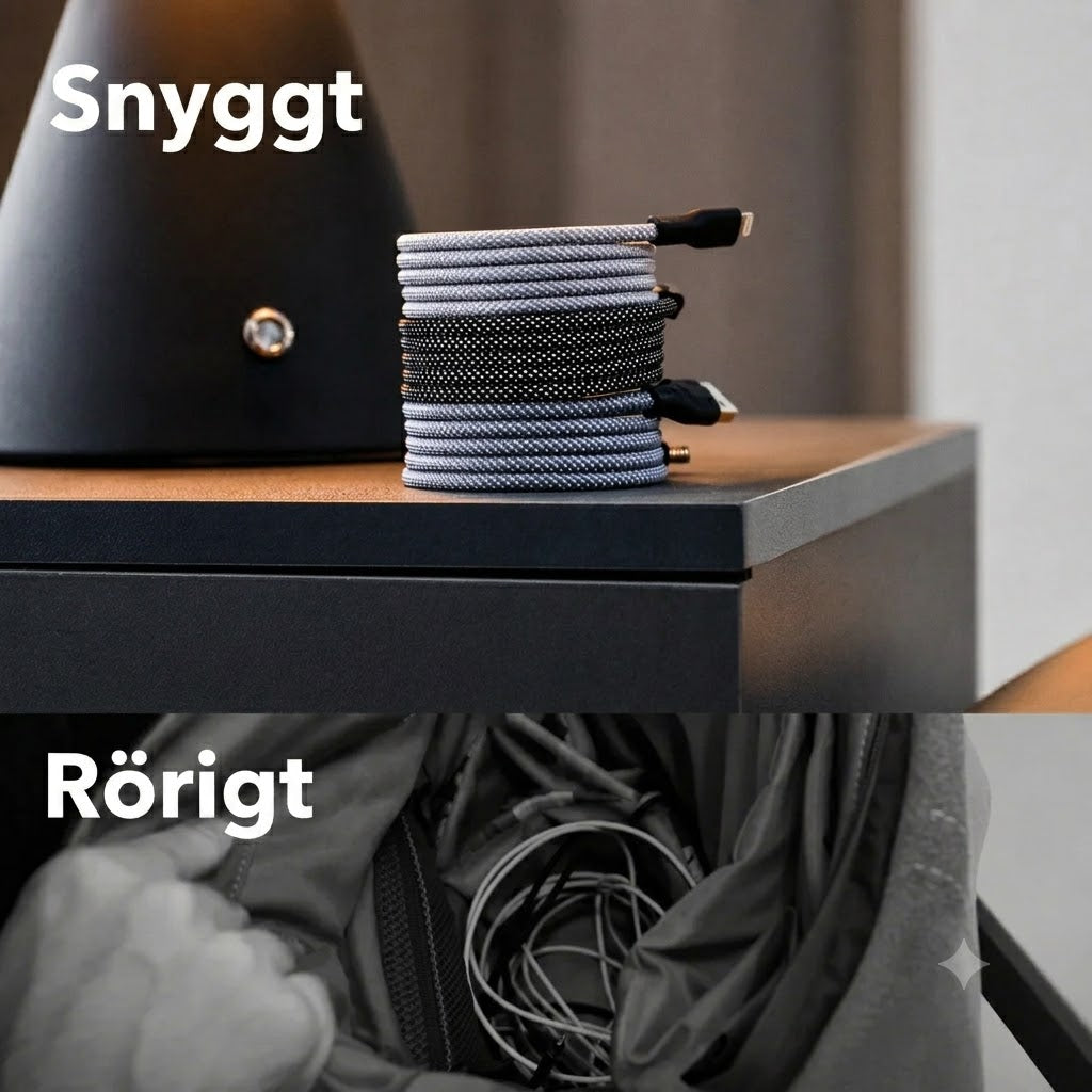 MagCable magnetisk kabel – Trasslar aldrig mer