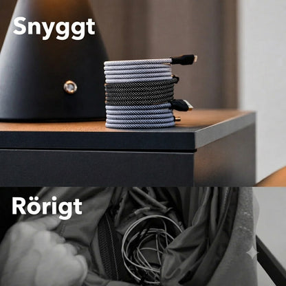MagCable magnetisk kabel – Trasslar aldrig mer