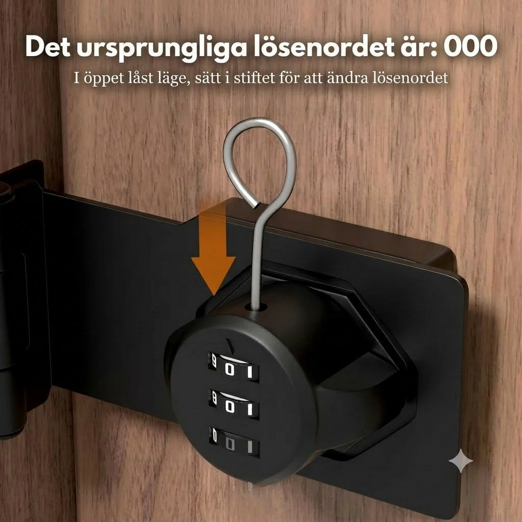 Kombinationslås för Skåp och Dörrar