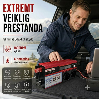Bilomvandlare 12 V till 230 V