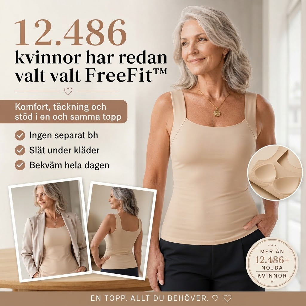 ReeFit BH-topp utan bygel med bekvämt stöd
