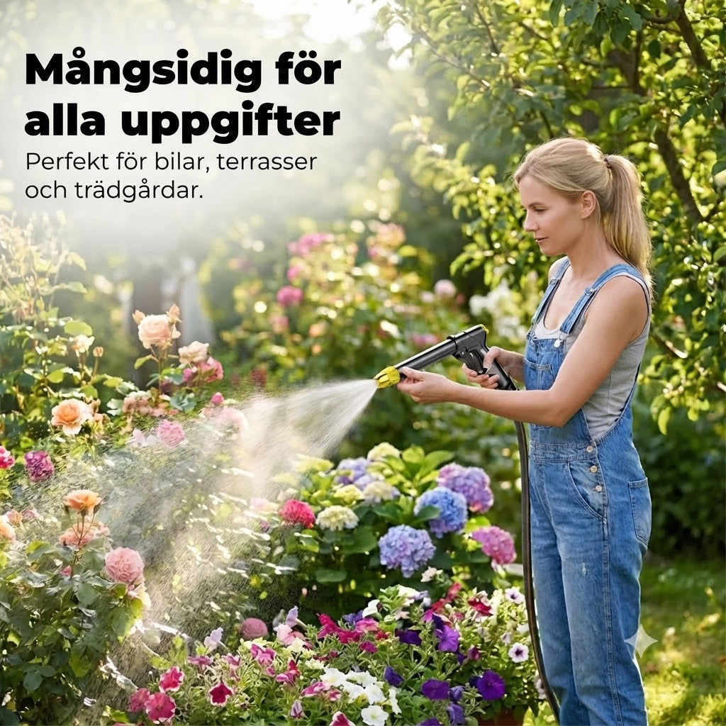 Sprutpistol för trädgårdsslang