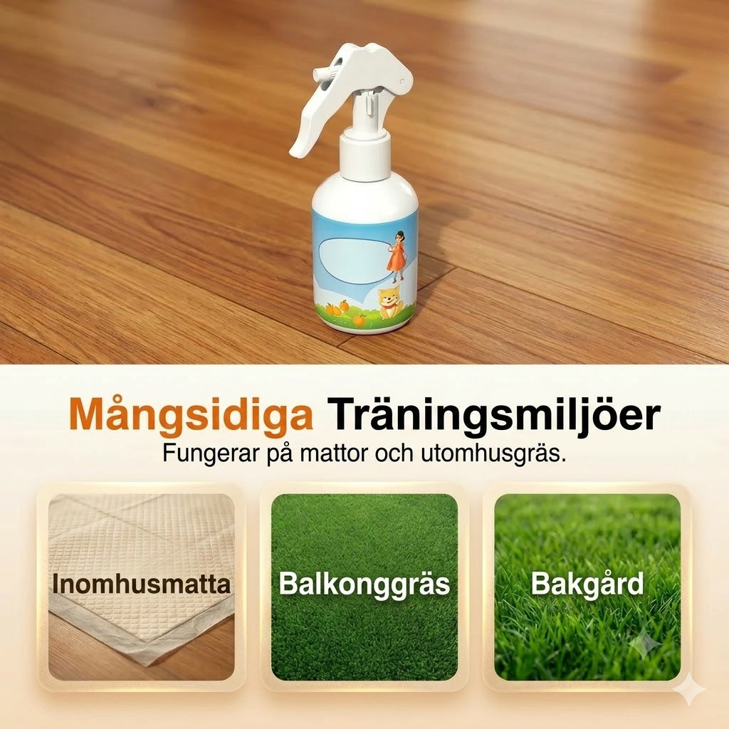 Denna spray lockar din hund eller katt till rätt plats