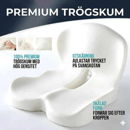 Halkfri sittdyna i trögskum