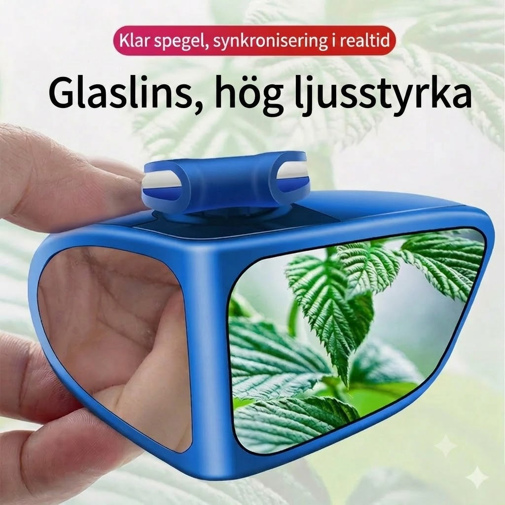 Sidospegel med dubbla linser och 360° justerbar dödavinkel-vy