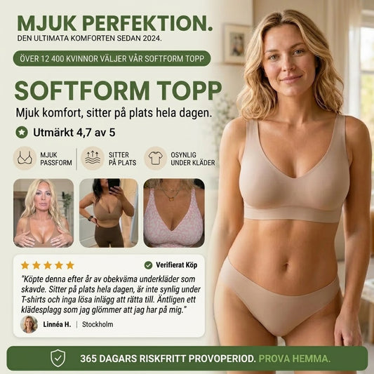 SoftForm bygelös BH med naturlig passform