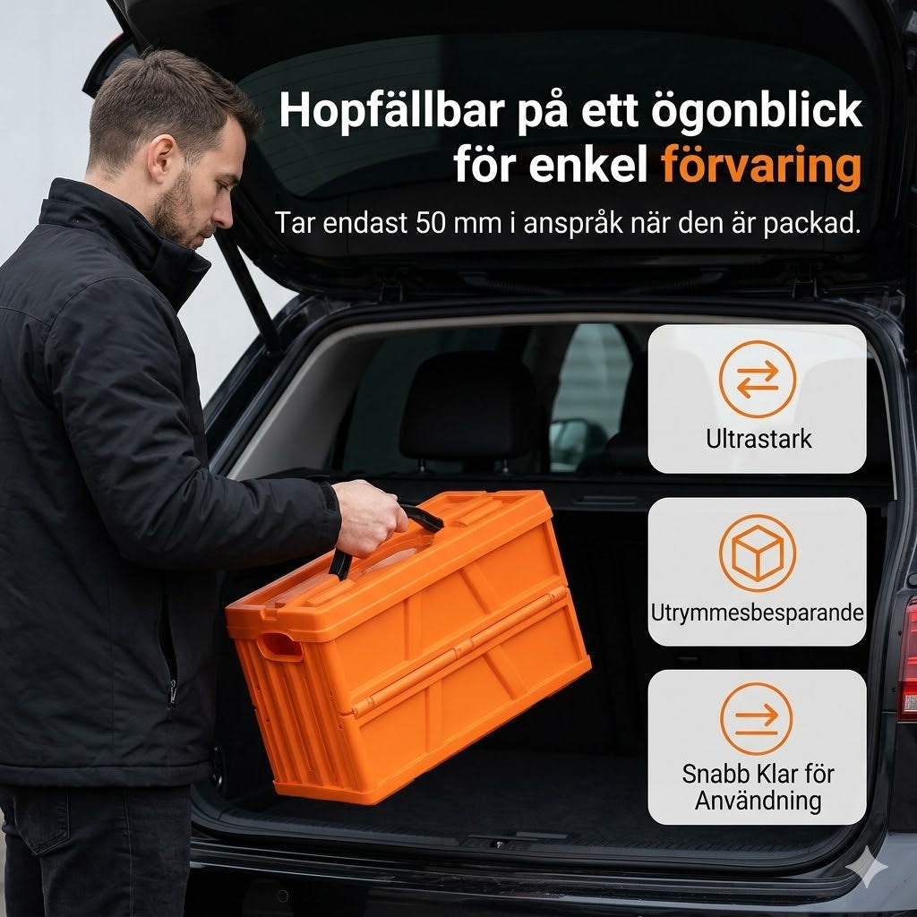 Hopfällbar reflekterande trafikkon tillverkad av högkvalitativt och vattentätt oxfordtyg