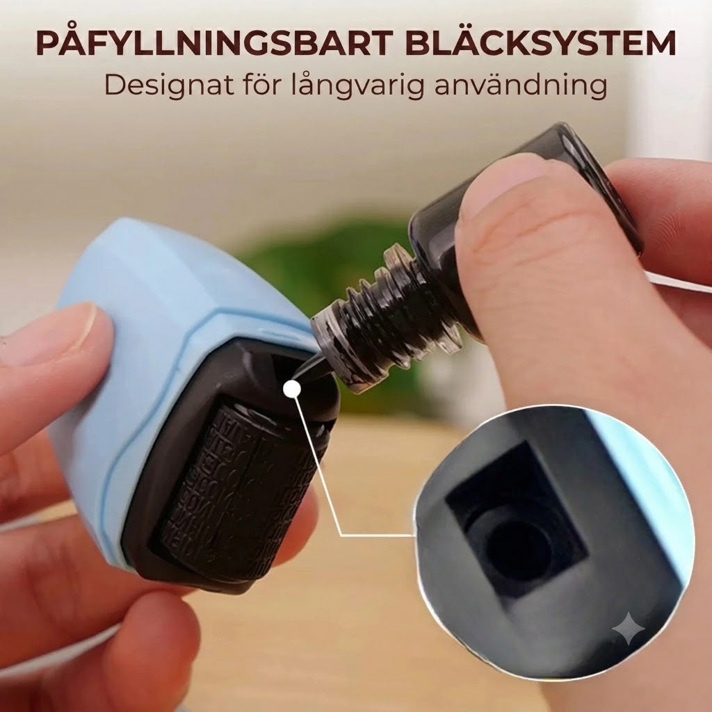 Sekretessrollerstämpel för dokument