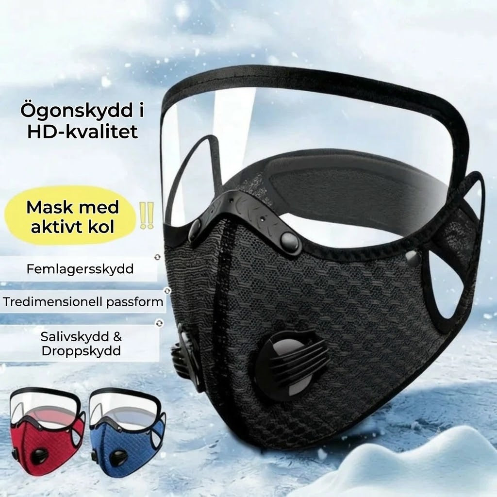 Ansiktsmask med Kolfilter