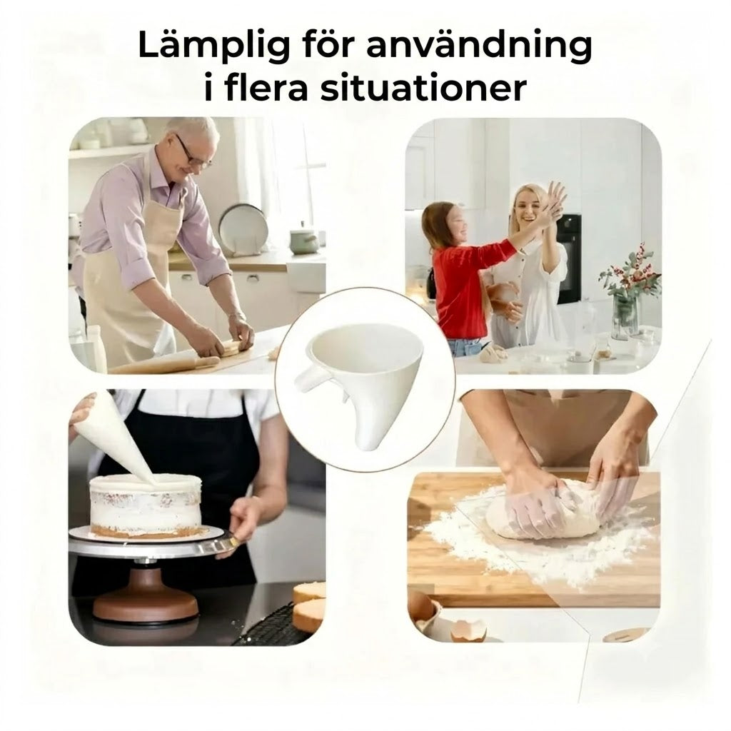 Smidig mixertratt – fyll på utan spill