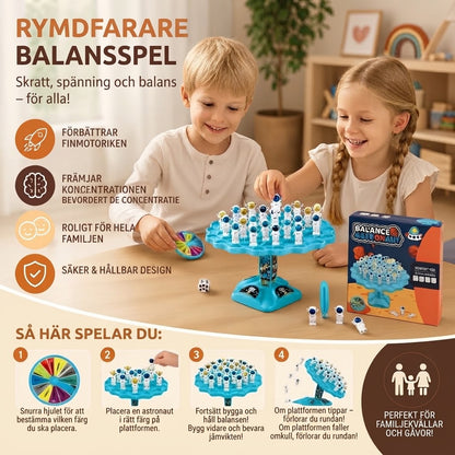 Rymdman balansspel som interaktiv STEM-leksak