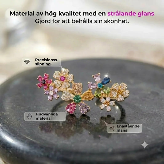 Set med 2 blomörhängen