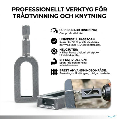 Trådvridare för borrmaskin
