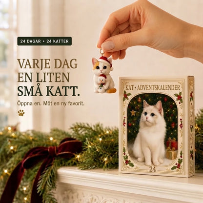 3D kattadventskalender med överraskningsaskar
