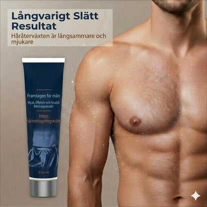 Snabbverkande hårborttagningskräm för män