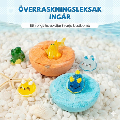 12-delars presentset med badbomber för barn