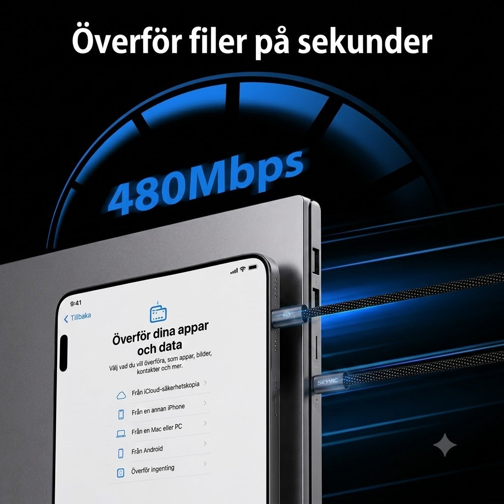 MagCable magnetisk kabel – Trasslar aldrig mer