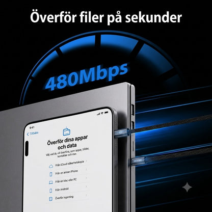 MagCable magnetisk kabel – Trasslar aldrig mer