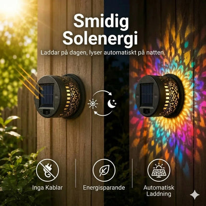Mandala solcellslampa – vacker projektion & IP65 vattentät