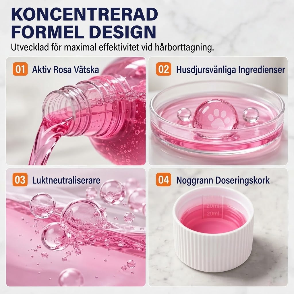 4 i 1 tvättmaskinsrengörare mot djurhår och dålig lukt