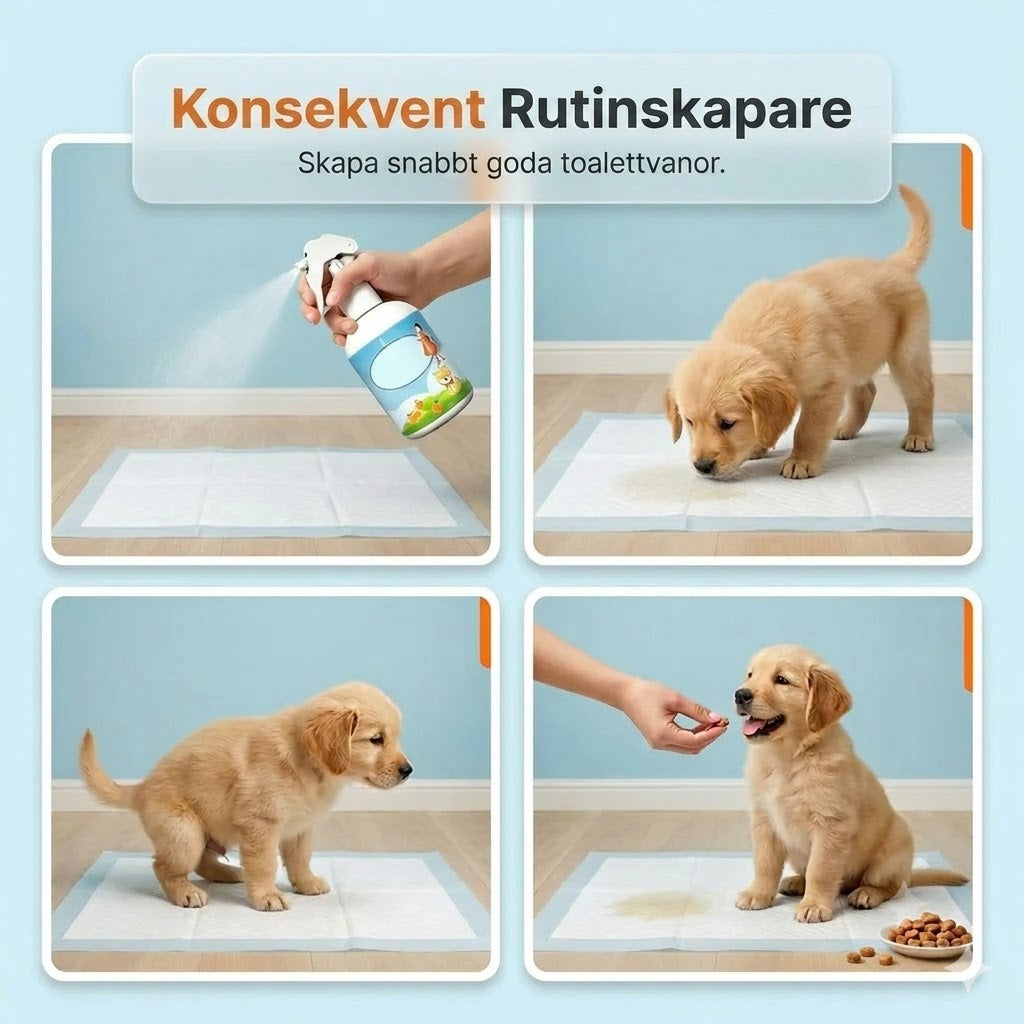 Denna spray lockar din hund eller katt till rätt plats
