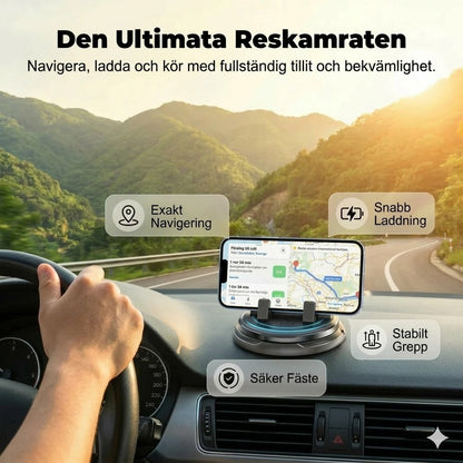 360° roterande telefonhållare för instrumentbrädan