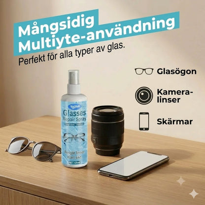 Professionell linsreparationsspray – Återställer ursprunglig klarhet