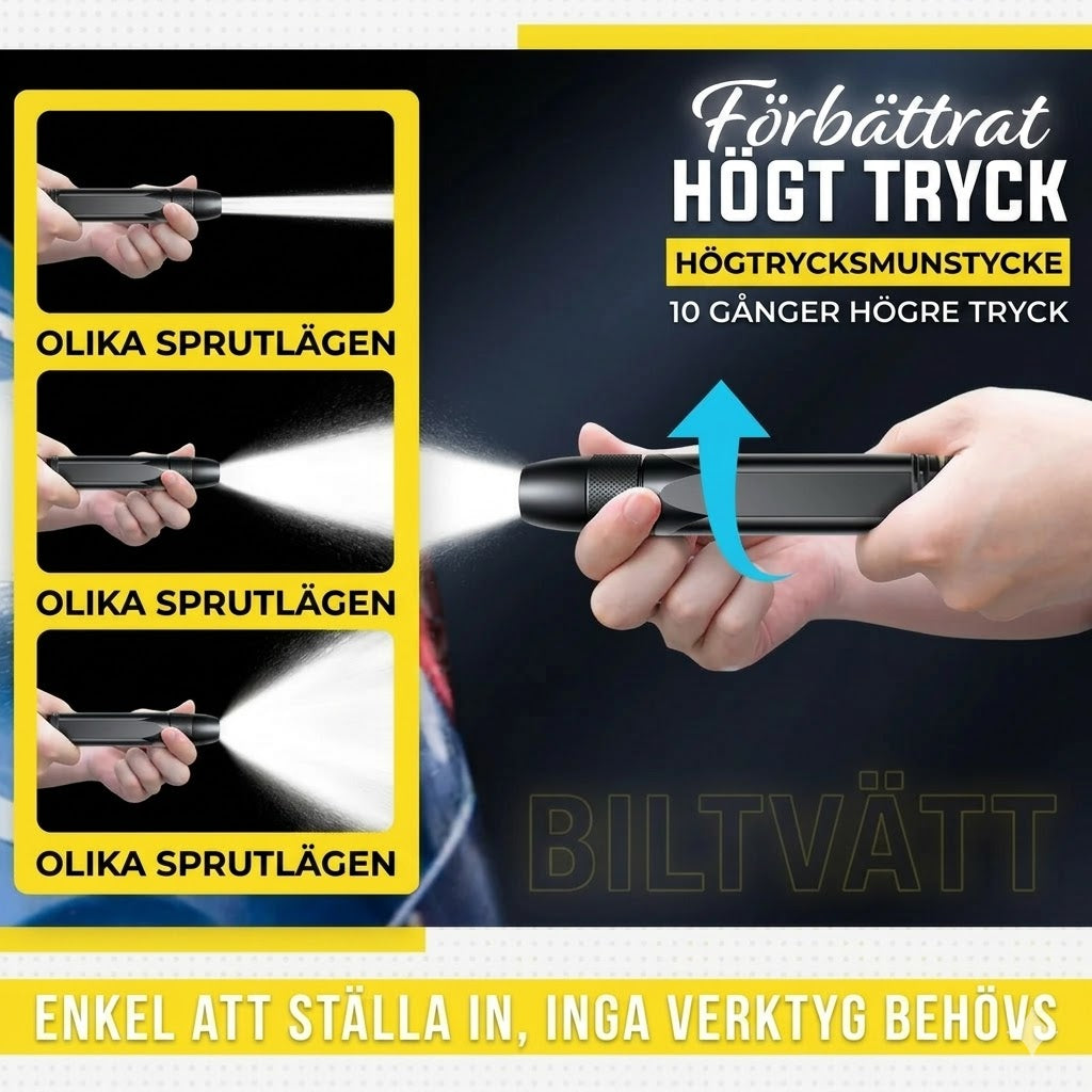 Högtryckstvätt för bil och trädgård