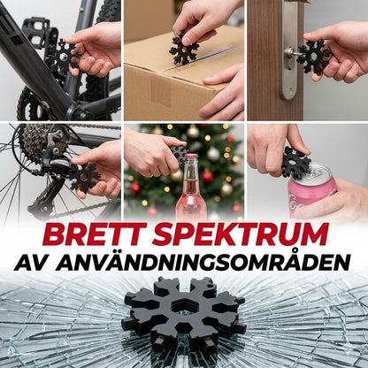 Multifunktionell fingertopsgyro och snöflingenyckel
