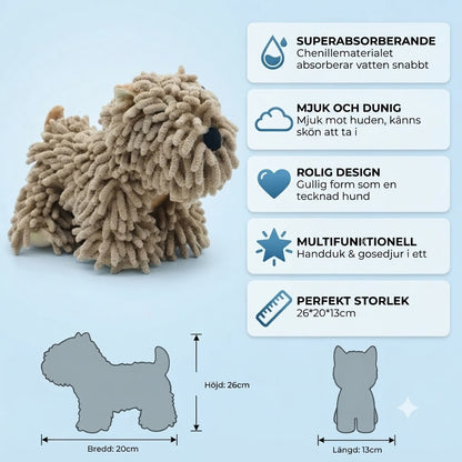 Mikrofiberhandduk för hundar