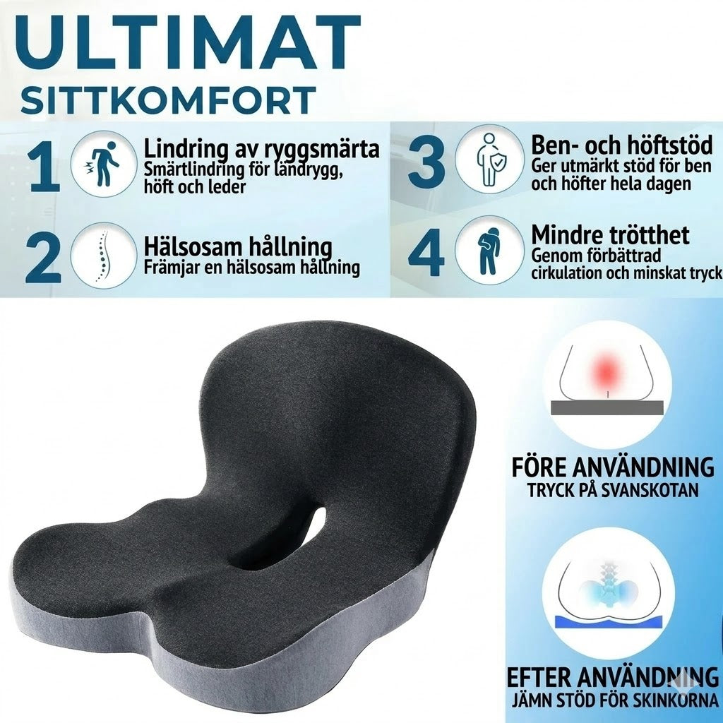 Halkfri sittdyna i trögskum