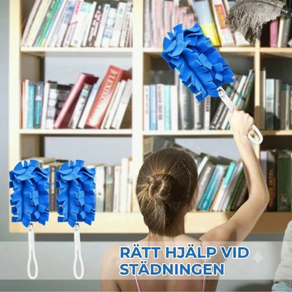 Set med återanvändbara dammdukar i fleece
