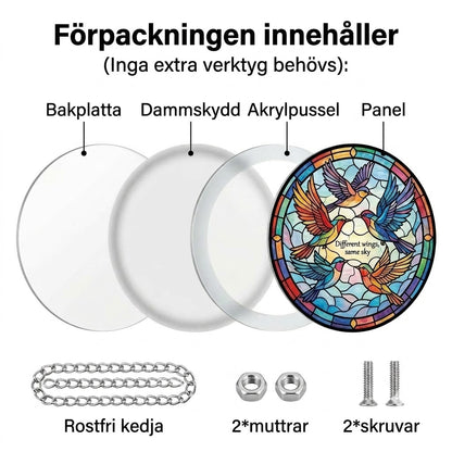 Hängande Akrylpussel med Solfångare i 83 Delar