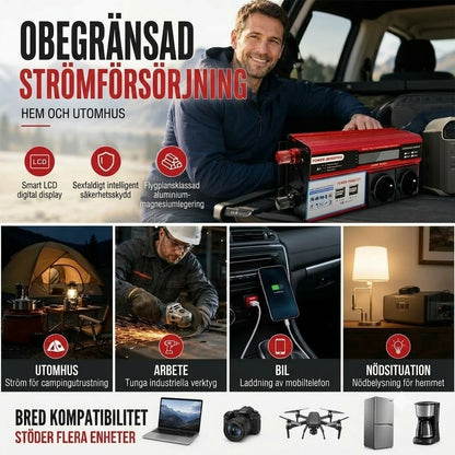 Bilomvandlare 12 V till 230 V