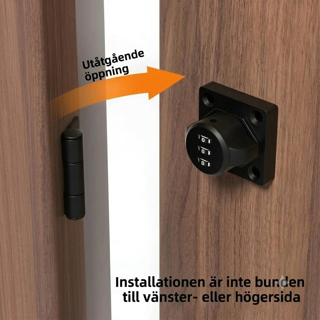 Kombinationslås för Skåp och Dörrar