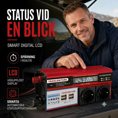Bilomvandlare 12 V till 230 V