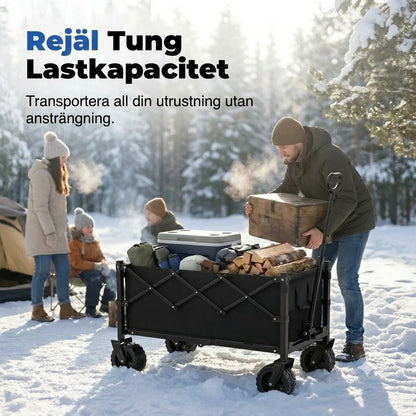 Hopfällbar transportvagn