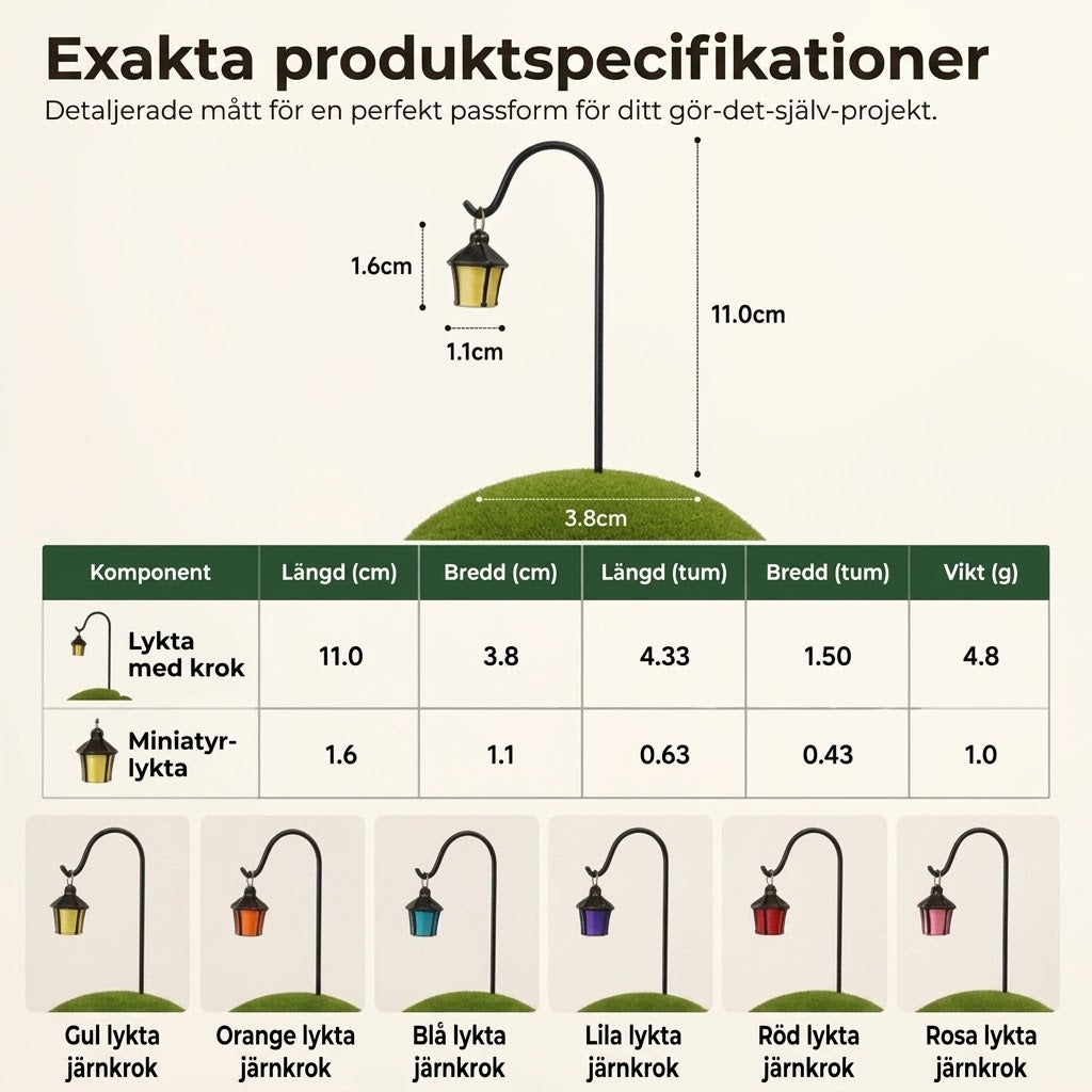 Lysande minilyktor för växter 7-pack
