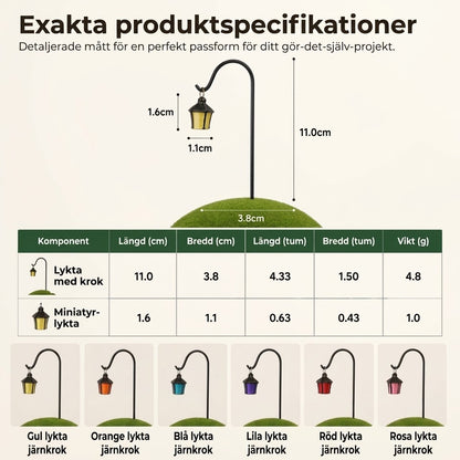 Lysande minilyktor för växter 7-pack