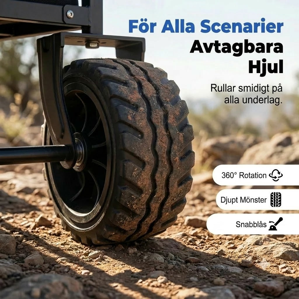 Hopfällbar transportvagn