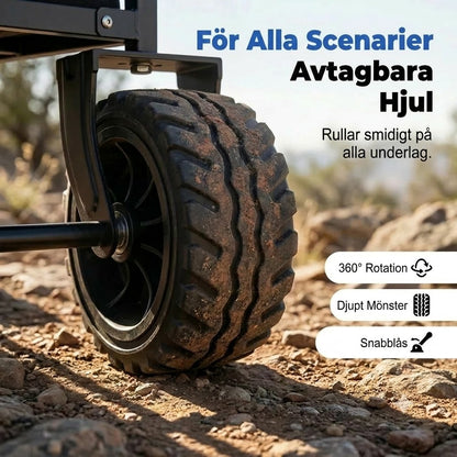 Hopfällbar transportvagn