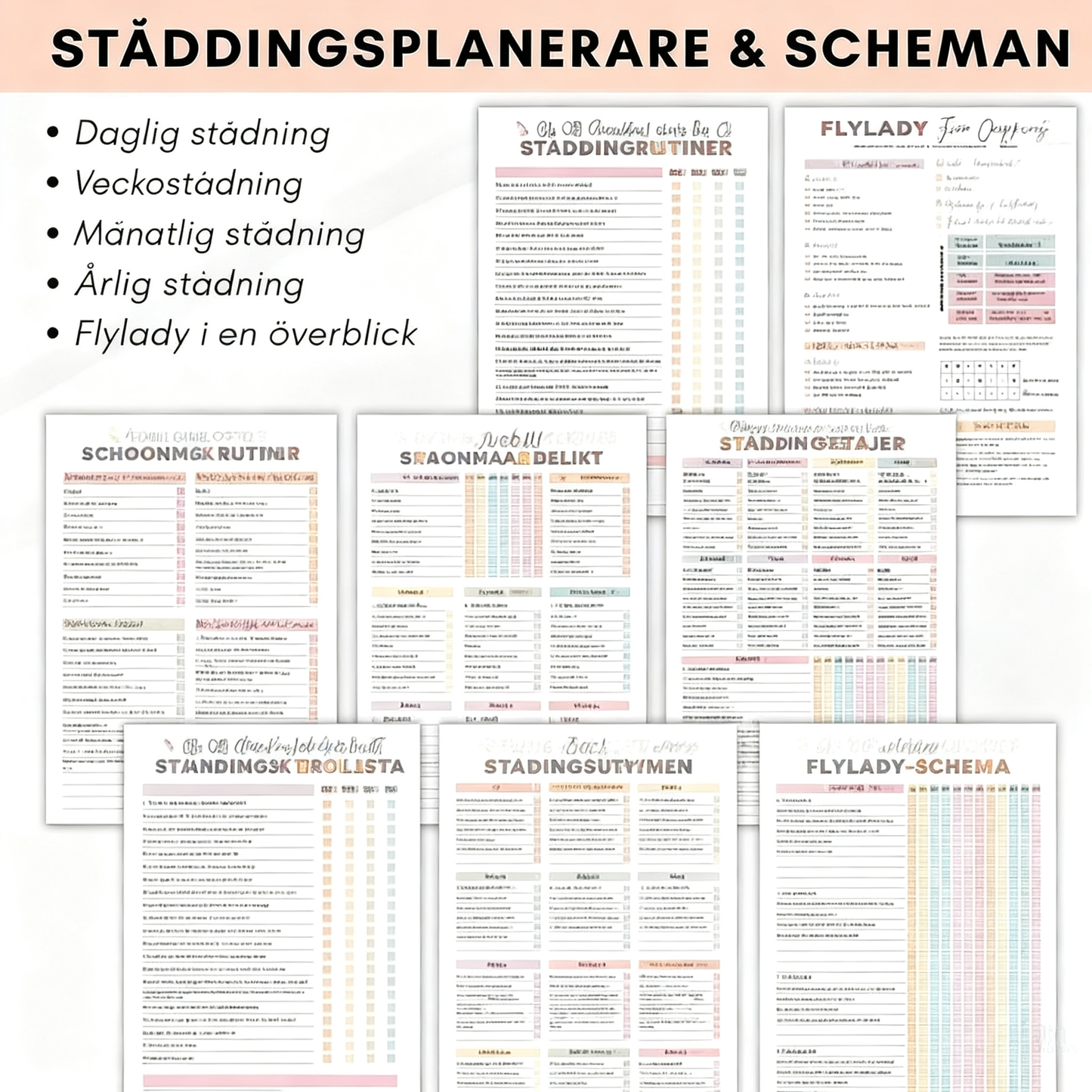 ADHD-verktygslåda för städning och organisering