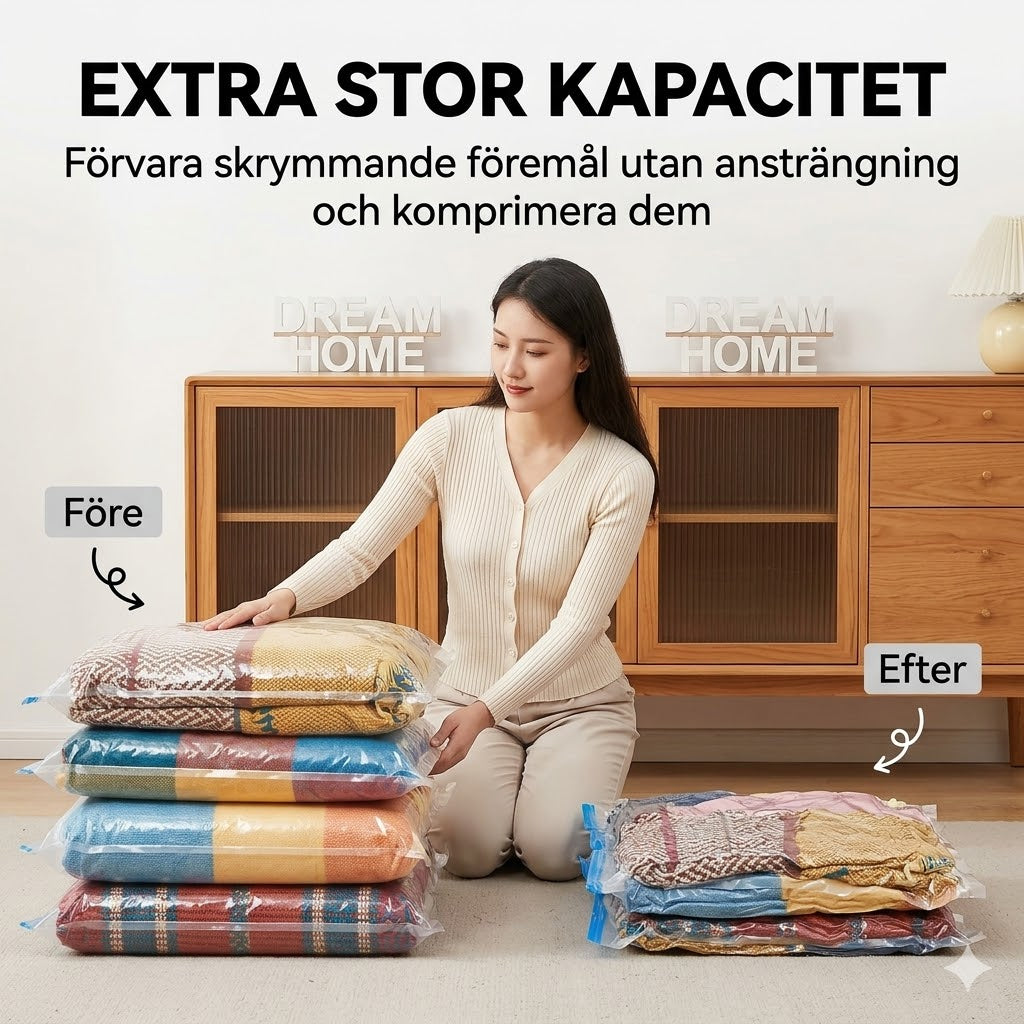 Vakuumpåsar utan pump
