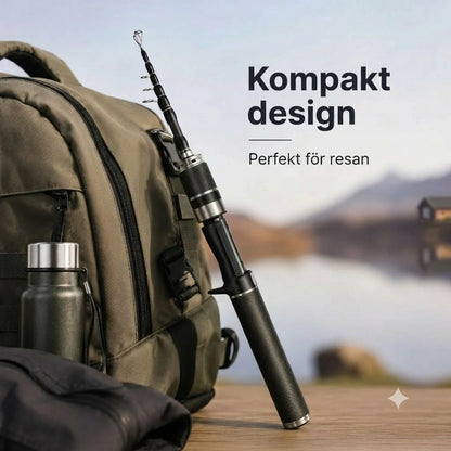Carbon PocketRod teleskopiskt fiskespö i kolfiber 180 cm